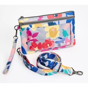 Lug Peekaboo Floral Crossbody/Wristlet Small ID Bag RFID